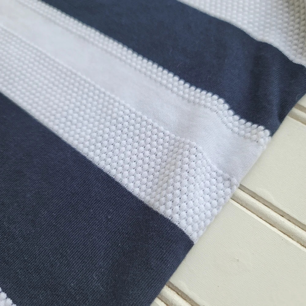 NWT Apt 9 Premier Flex Polo Short Sleeve Navy Blue White Striped Stretch Sz XL - Picture 7 of 10